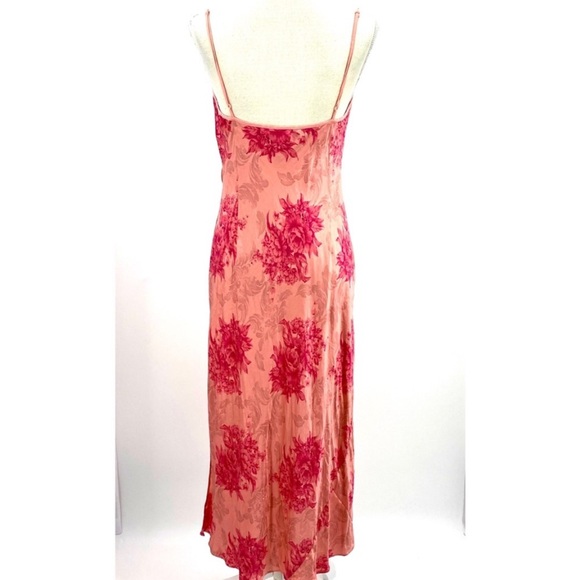 Augustus silk pink peach 100% silk slip - Picture 3 of 6